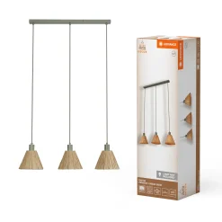 DECOR RAFFIA GULVLAMPE BRUN/GRØN 71,3 CM|LEDVANCE Hot