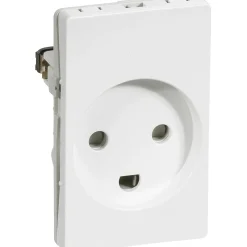 STIKKONTAKT HVID 1 1/2 MODUL M/JORD|LK Fuga Sale