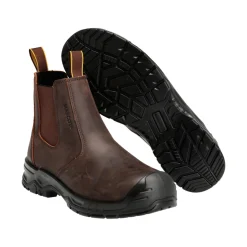 FOOTWEAR ORIGINALS SIKKERHEDSSTØVLE MØRK BRUN/SORT 41|Mascot Clearance