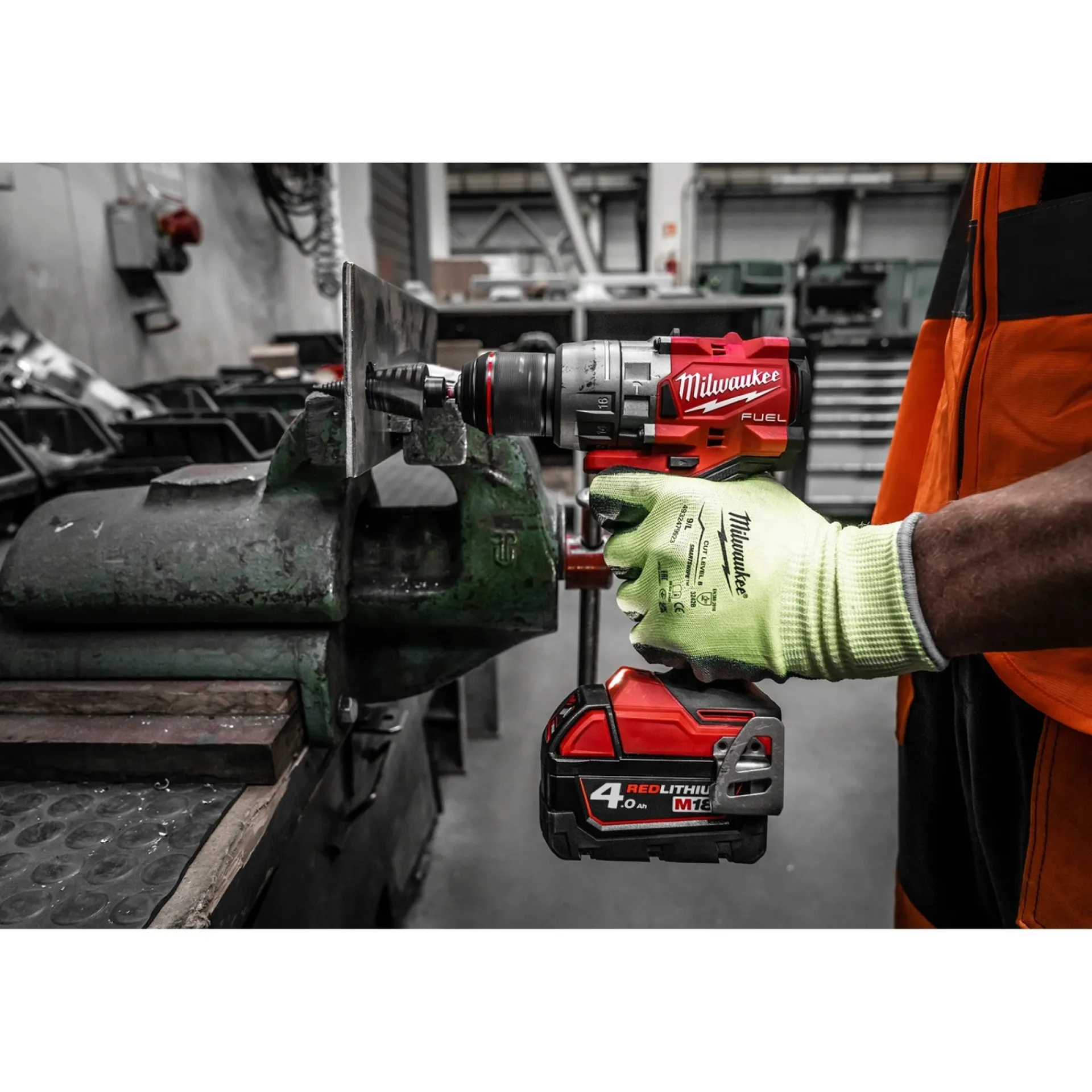 M18 FPD3-402C SLAGBOREMASKINE AKKU MED BATTERI OG LADER|MILWAUKEE Hot