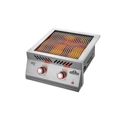 BUILT-IN 700 18" DOBBELT SIZZLEZONE INDBYGNINGSGRILL RUSTFRIT STÅL|Napoleon
