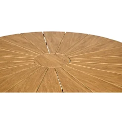 TAVIRA Ø120 CM HAVEBORD SORT/TEAK LOOK|Outrium