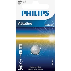 ALKALINE A76 KNAPCELLE BATTERI 1 STK/PAK|Philips Discount