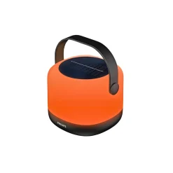 ALULA GENOPLADELIG SOLCELLE BORDLAMPE SORT|Philips