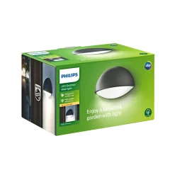 DUST UDENDØRS VÆGLAMPE ANTHRACITE 3W|Philips Clearance