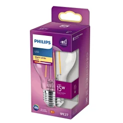 KLAR LED PÆRE STANDARD E27 2W|Philips Discount