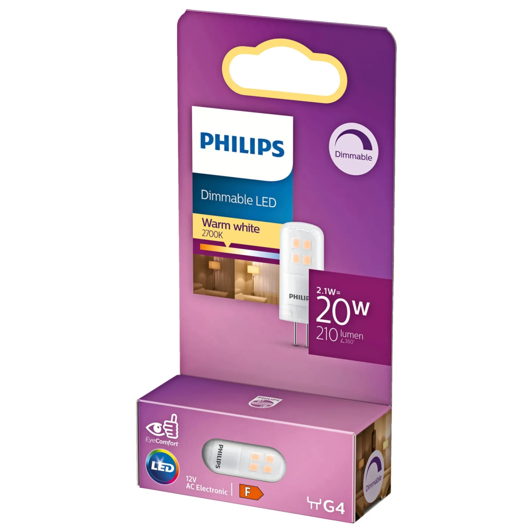 PHILIPS LED PÆRE STIFT G4 2W