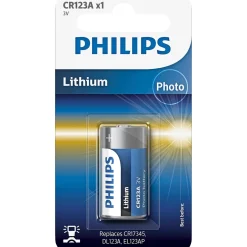 LITIUM CR123A BATTERI 1 STK/PAK|Philips Sale