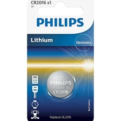 LITIUM CR2016 KNAPCELLE BATTERI 1 STK/PAK|Philips Best