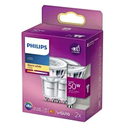 2-PAK LED PÆRE SPOT GU10 4W|Philips Best