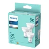 3-PAK LED PÆRE SPOT GU10 3W|Philips