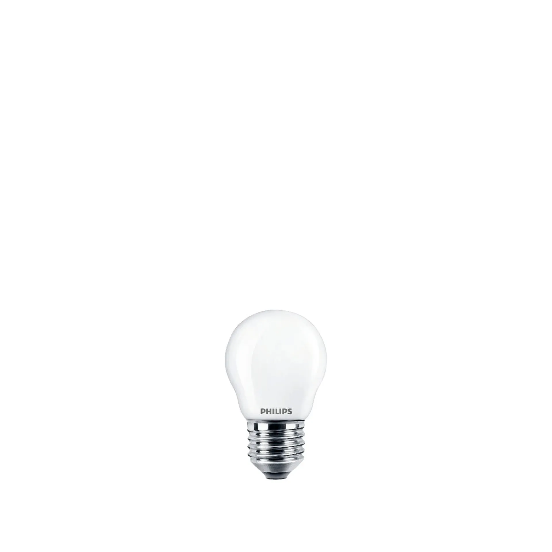 2-PAK MAT LED PÆRE KRONE E27 2W|Philips New