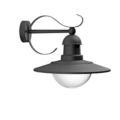 TOPIARY UDENDØRS VÆGLAMPE SORT 60W|Philips Discount