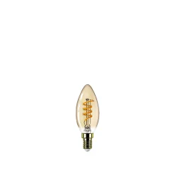 VINTAGE DÆMPBAR GULD DEKOPÆRE KERTE E14 15W|Philips Sale