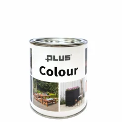 COLOUR LASUR FARVE TRÆBESKYTTELSE TRANSPARENT HVID 0,75 L|Plus Sale