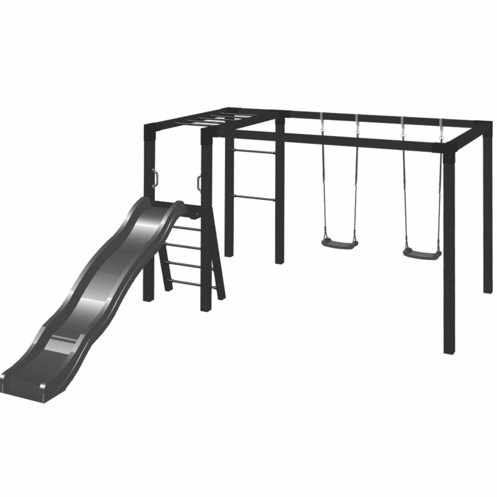 GYNGESTATIV 208 X 198 X 340 CM SORT|Plus Best