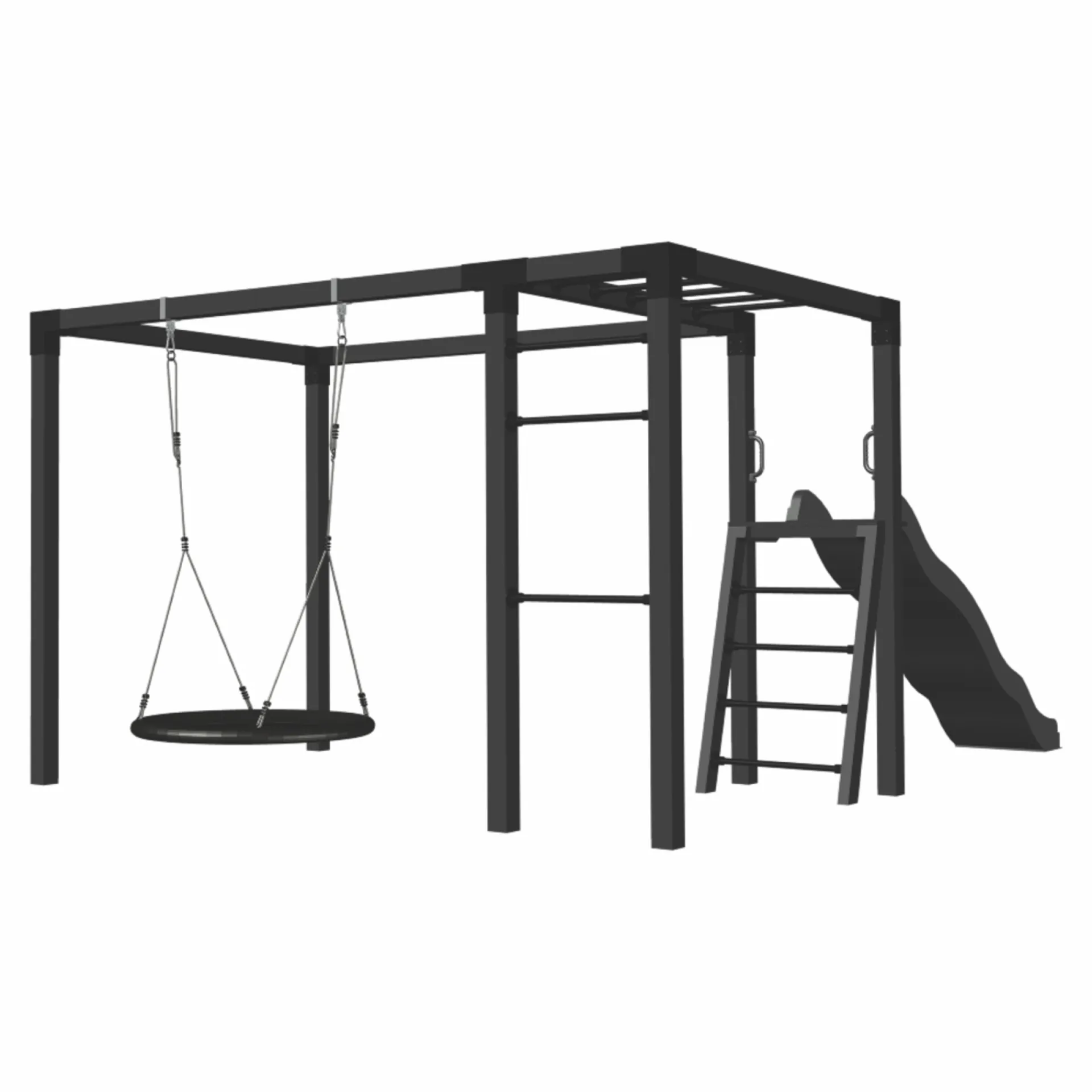 GYNGESTATIV 208 X 198 X 340 CM SORT|Plus Best