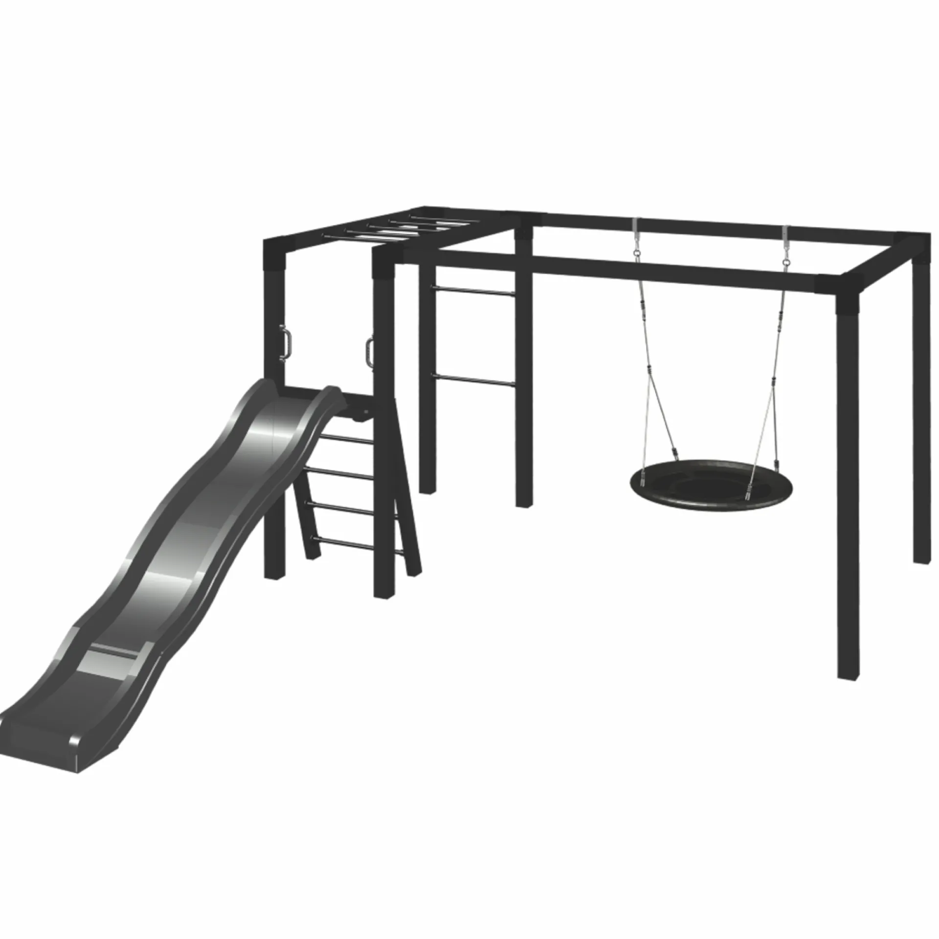 GYNGESTATIV 208 X 198 X 340 CM SORT|Plus Best