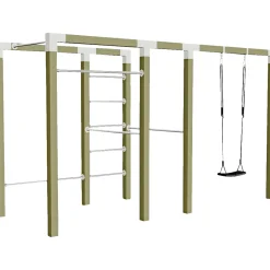 OUTDOOR FITNESSSTATIV 220 X 138 X 380 CM NATUR|Plus Sale