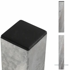 STÅLSTOLPE VARMGALVANISERET STÅL 8 X 8 X 238 CM|Plus New