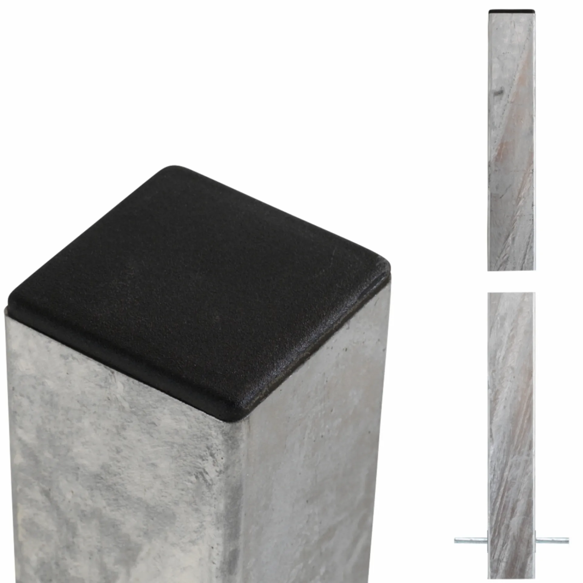 STÅLSTOLPE VARMGALVANISERET STÅL 8 X 8 X 238 CM|Plus New