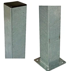 STÅLSTOLPE VARMGALVANISERET VARMGALVANISERET 150 X 8 X 8 CM|Plus