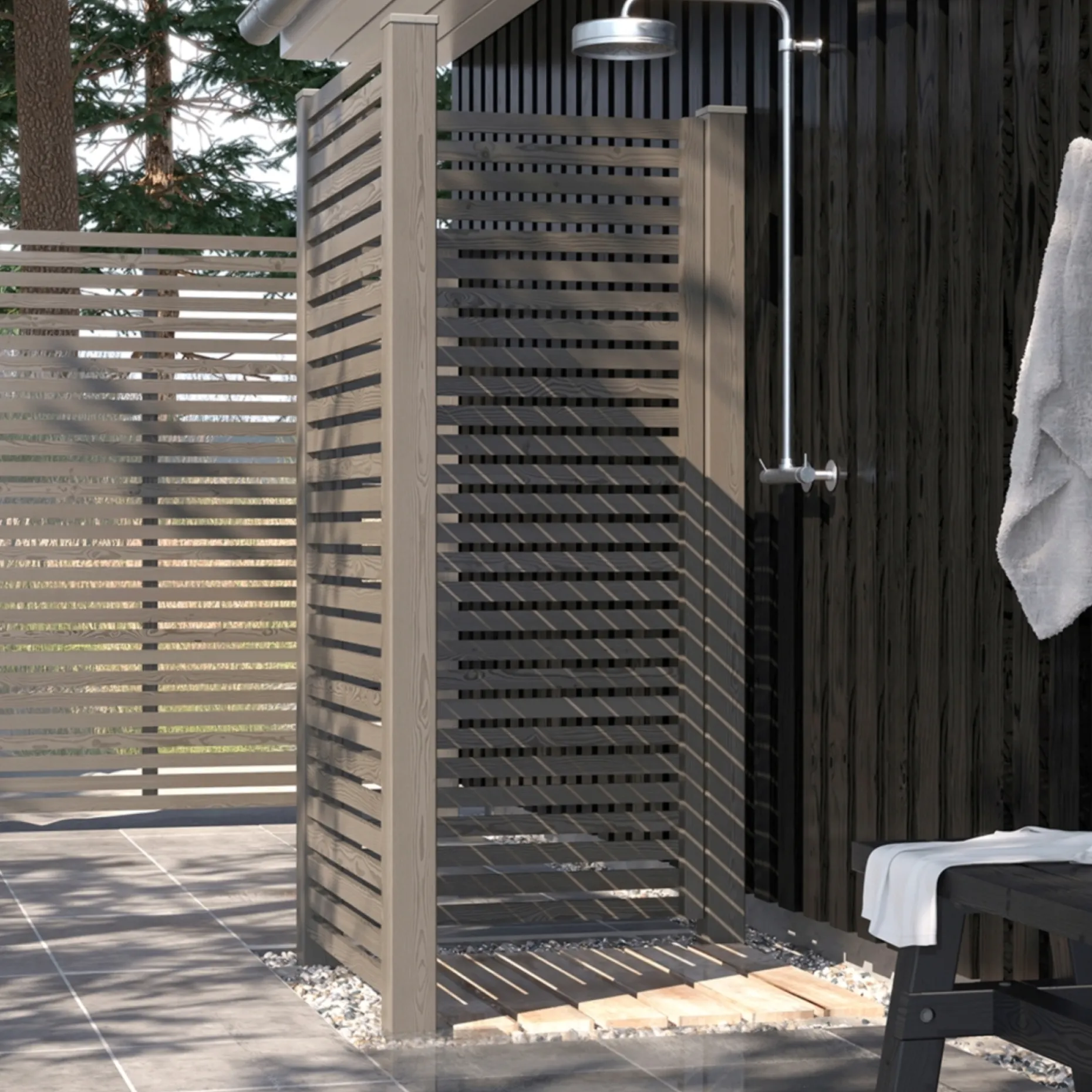 PLUS STOLPEHAT STÅL UMBRAGRÅ 91 X 91 MM