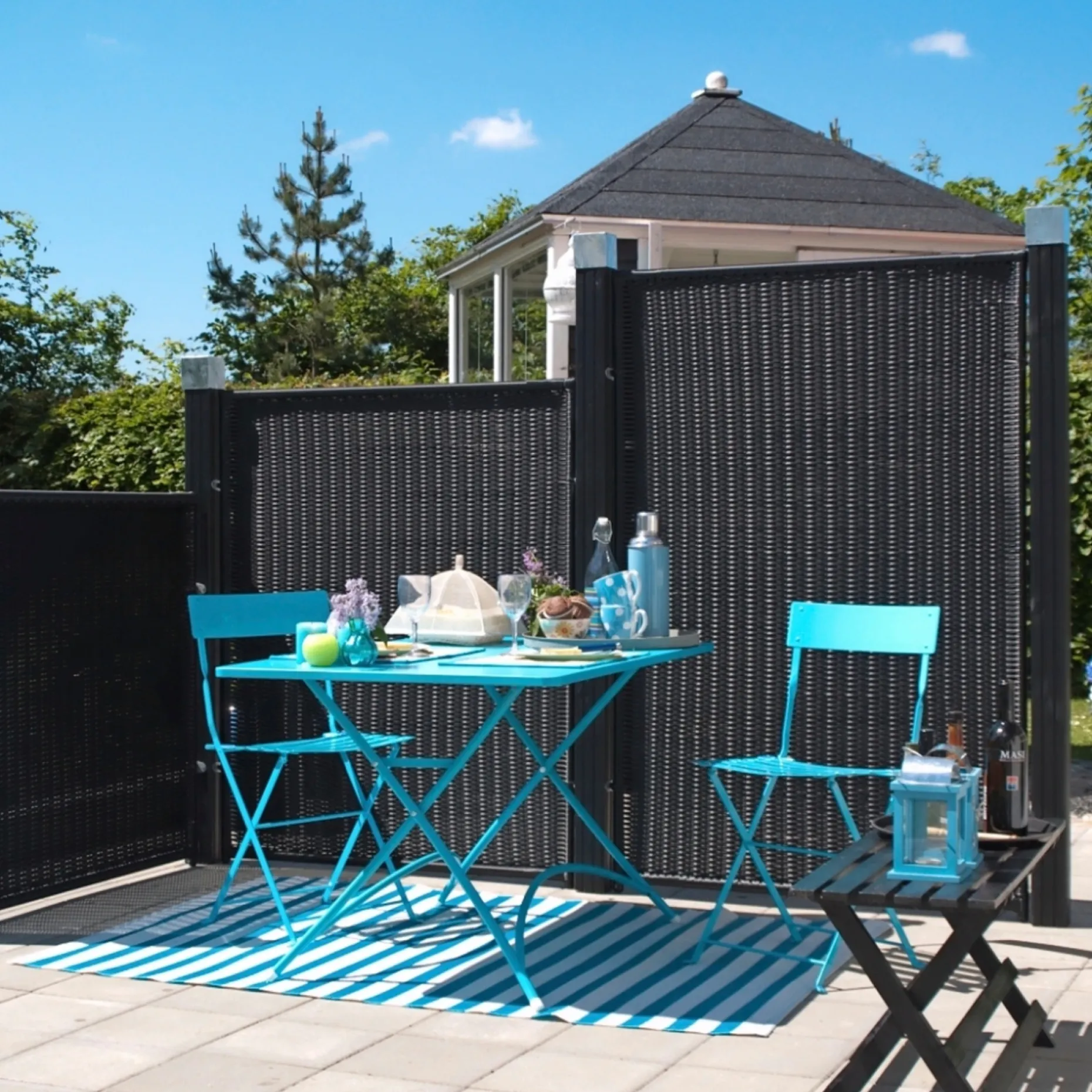 PLUS TREND KUNSTOFHEGN POLYRATTAN 115 X 110 CM