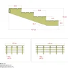 4 TRIN TERRASSETRAPPE 1200 X 550 MM|Plus Discount