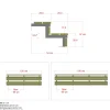2 TRIN TERRASSETRAPPE 1800 X 370 MM|Plus