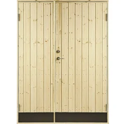 VIBO UDHUSDØRE DOBBELT UDHUSDØR 105 X 1278 X 1878 MM HØJRE|Plus Outlet