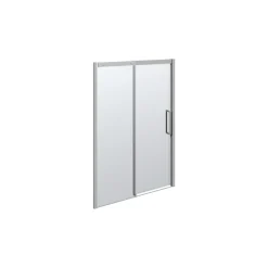 CLASSIC SKYDEDØR KROM/KLAR 140 X 200 X 10 CM|Scanbad Best