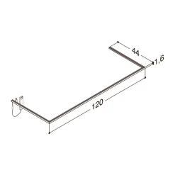 DELTA L120 CM D44 CM LYSRAMME|Scanbad New