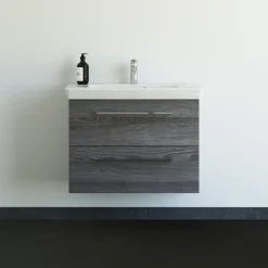 MULTO LOTTO BADMØBEL PINE GREY MED METALSKUFFER 85 CM|Scanbad Clearance