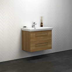 MULTO LOTTO XL BADMØBEL VARM EG MED METALSKUFFER 85 CM|Scanbad Discount
