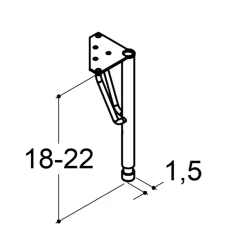 PLAY STØTTEBEN MESSING 1,5 CM|Scanbad New