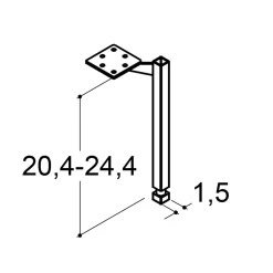 PLAY STØTTEBEN SORT 1,5 CM|Scanbad Best