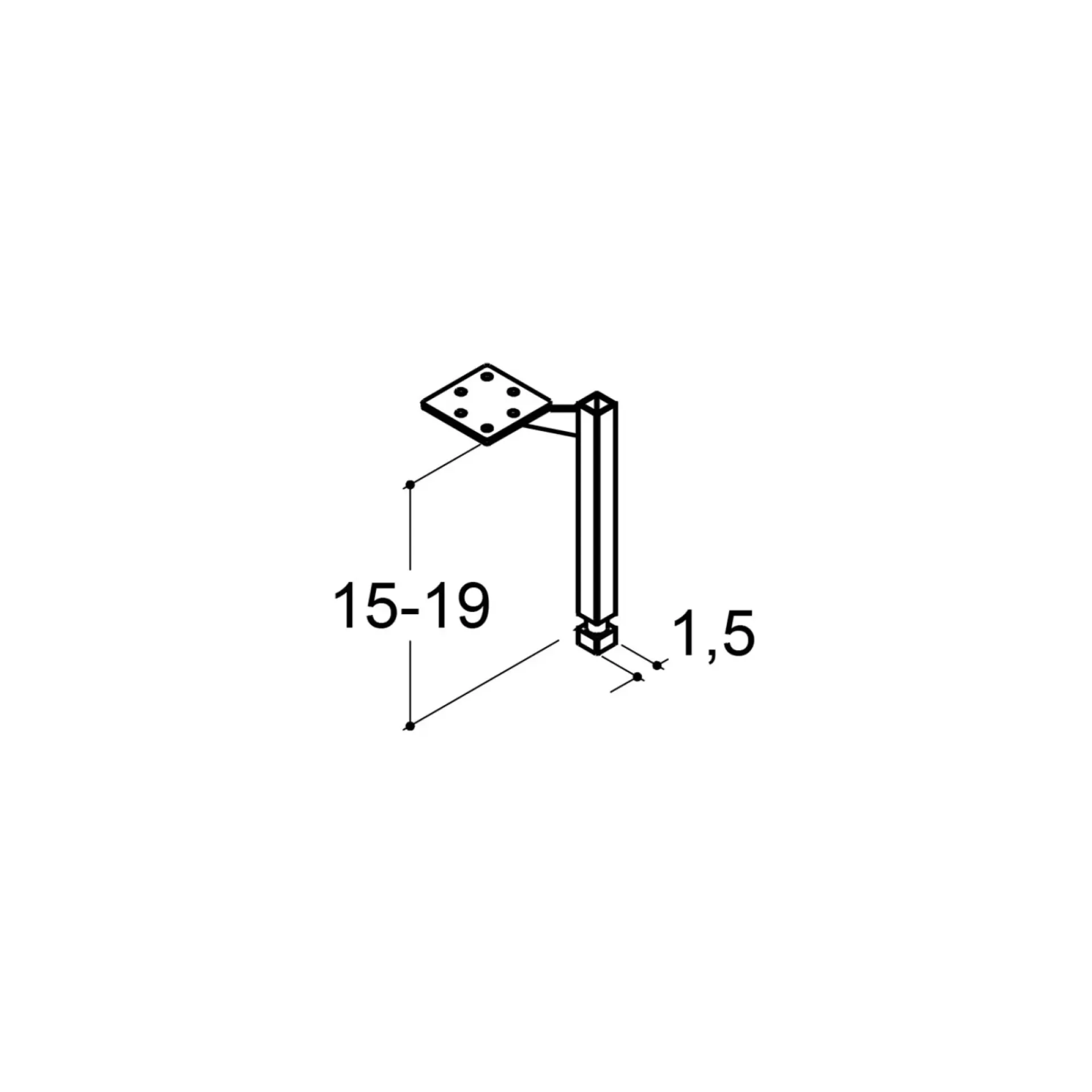 PLAY STØTTEBEN SORT 1,5 CM|Scanbad Sale