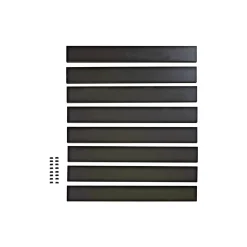 SYSTEMHEGN PANEL SORT ALUMINIUM 0.60 X 92 X 86 CM|Skagen Discount