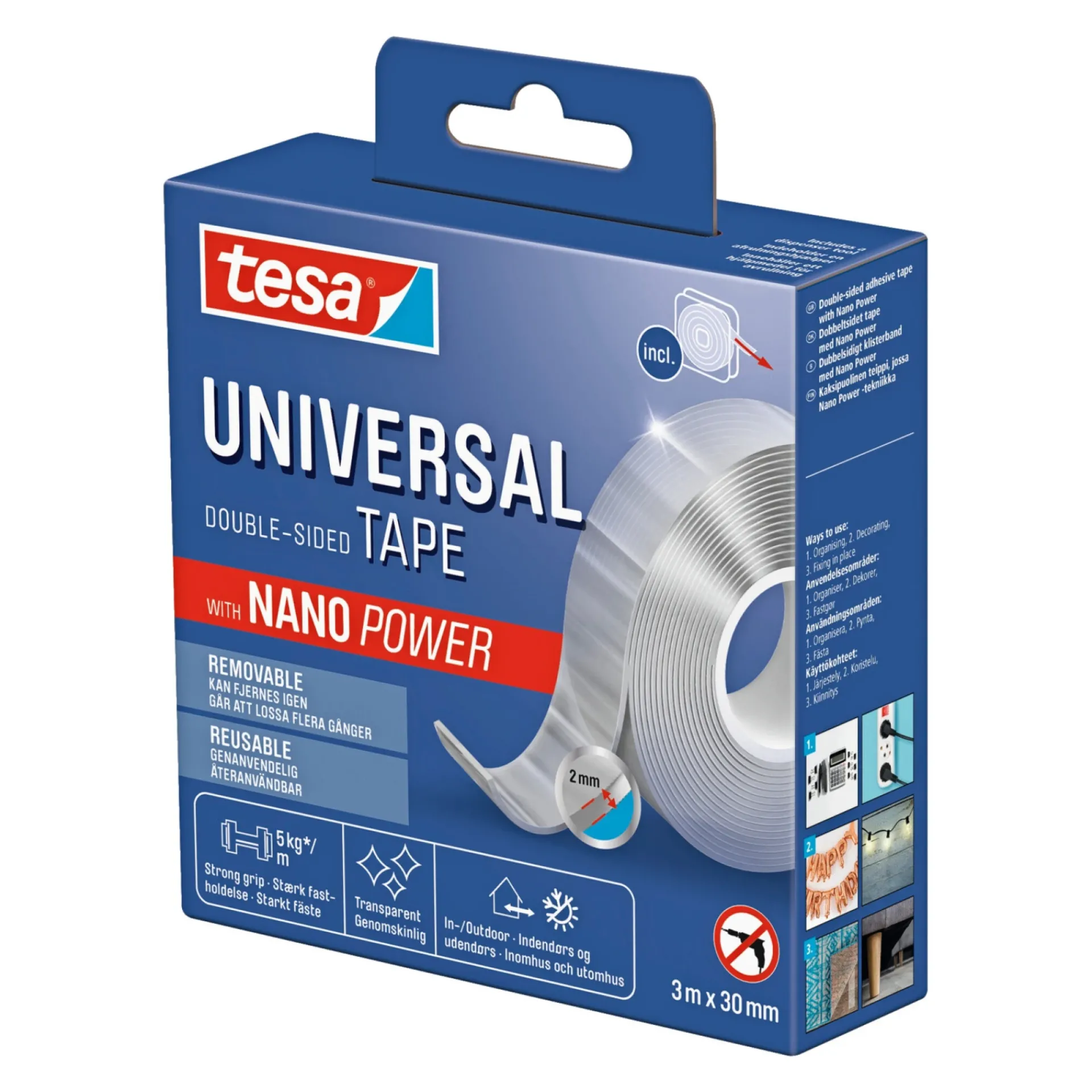 NANO TAPE 3MX25MM TRANSPARENT|Tesa Discount