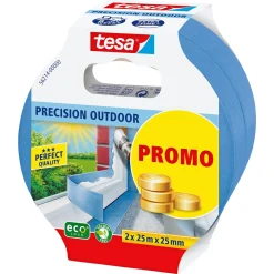 PRECISION 2-PAK AFDÆKNINGSTAPE 25 M X 25 MM BLÅ|Tesa Sale