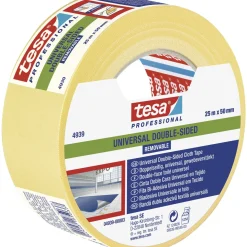 PROFESSIONAL 4839 UNIVERSAL DOBBELTKLÆBENDE TAPE 25 M X 50 MM HVID|Tesa Outlet