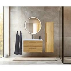 MILANO SOFTCLOSE BADMØBEL VARM EG 2 SKUFFER 80 CM|VASSO Sale