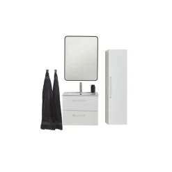 MILANO SOFTCLOSE BADMØBEL HVID 2 SKUFFER 60 CM|VASSO Clearance