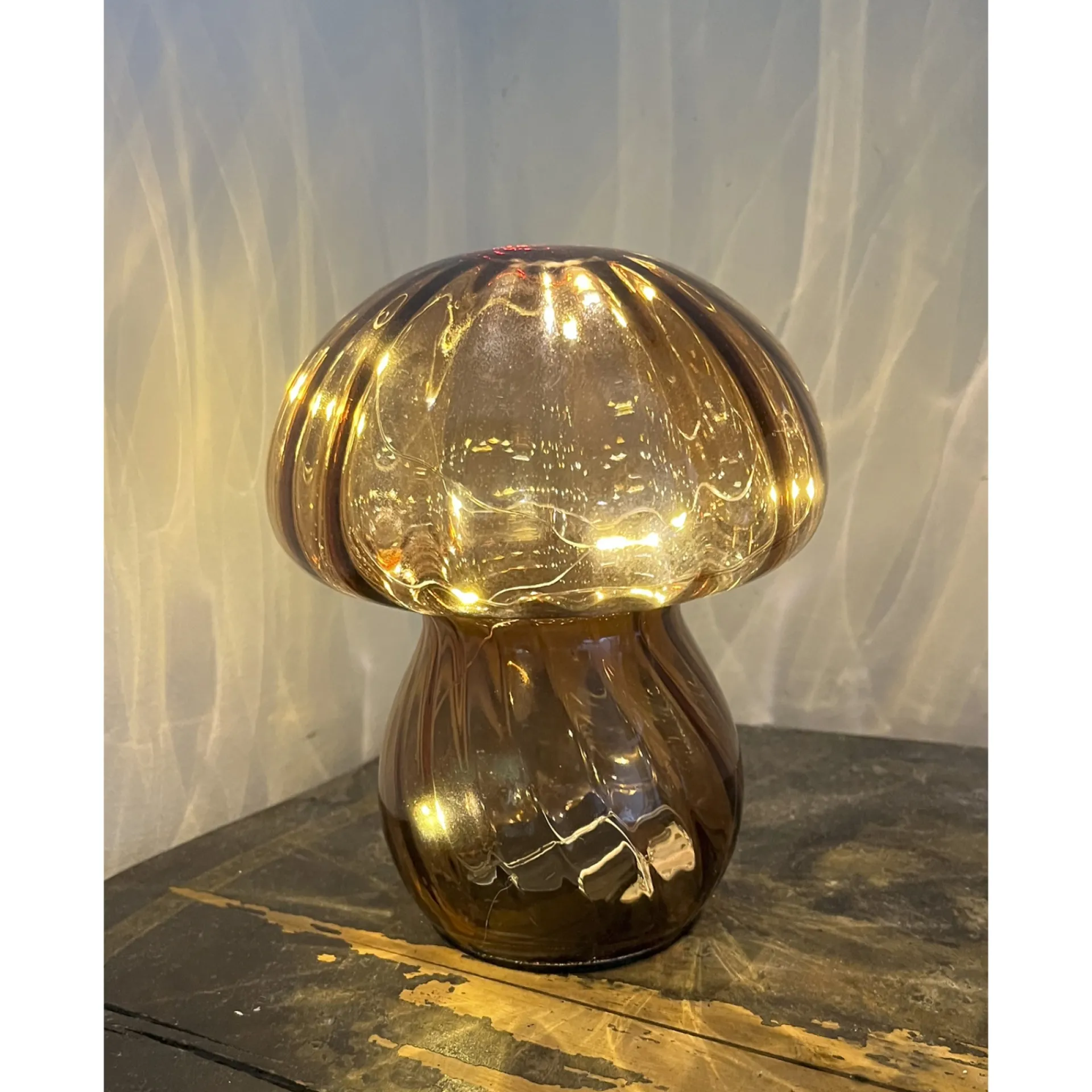 MUSHROOM GLAS LAMPE|Veli Line Clearance
