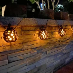 5-PAK LED FLAMME SOLCELLE LYSKÆDE SORT 0 0|Veli Line