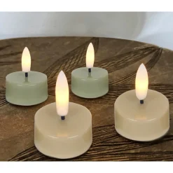 4 STK. FLERFARVET LED FYRFADSLYS|Veli Line Hot