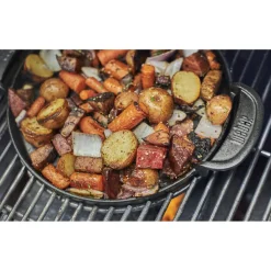 GBS GOURMET BBQ SYSTEM STØBEJERNSPANDE PORCELÆNSEMALJERET STØBEJERN|Weber New