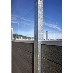 WIMEX FUR CLASSIC V-PROFIL M/GLAS HEGNSFAG KOKSGRÅ 189.50 X 140 CM