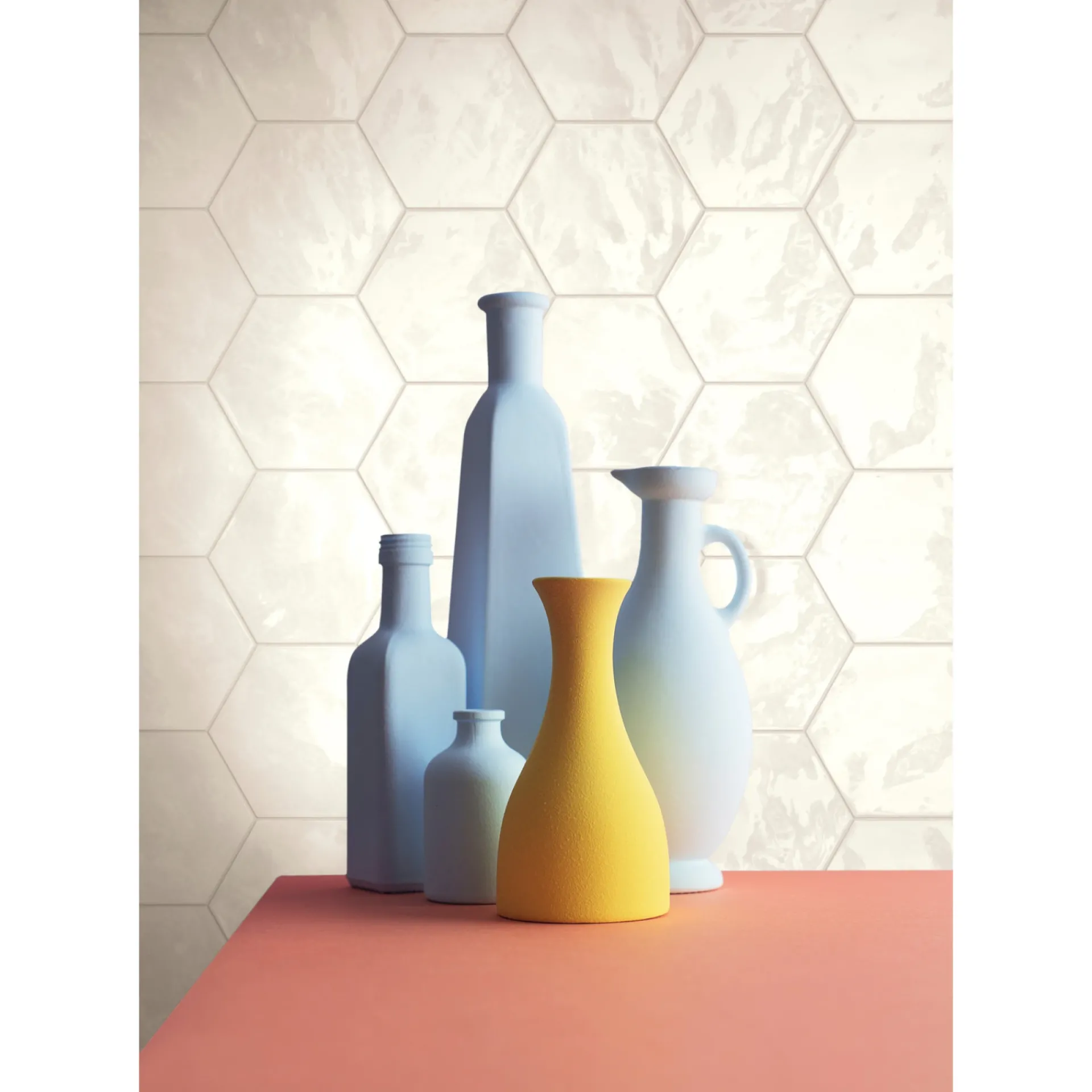 HEXA LEMON SORBET GLOSSY VÆGFLISE 15X17,3 HVID|XL-BYG Outlet